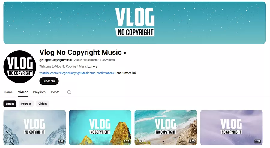 کانال Vlog No Copyright Music